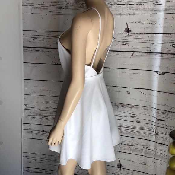 Lulu’s love galore white strap skater dress - Picture 4 of 6